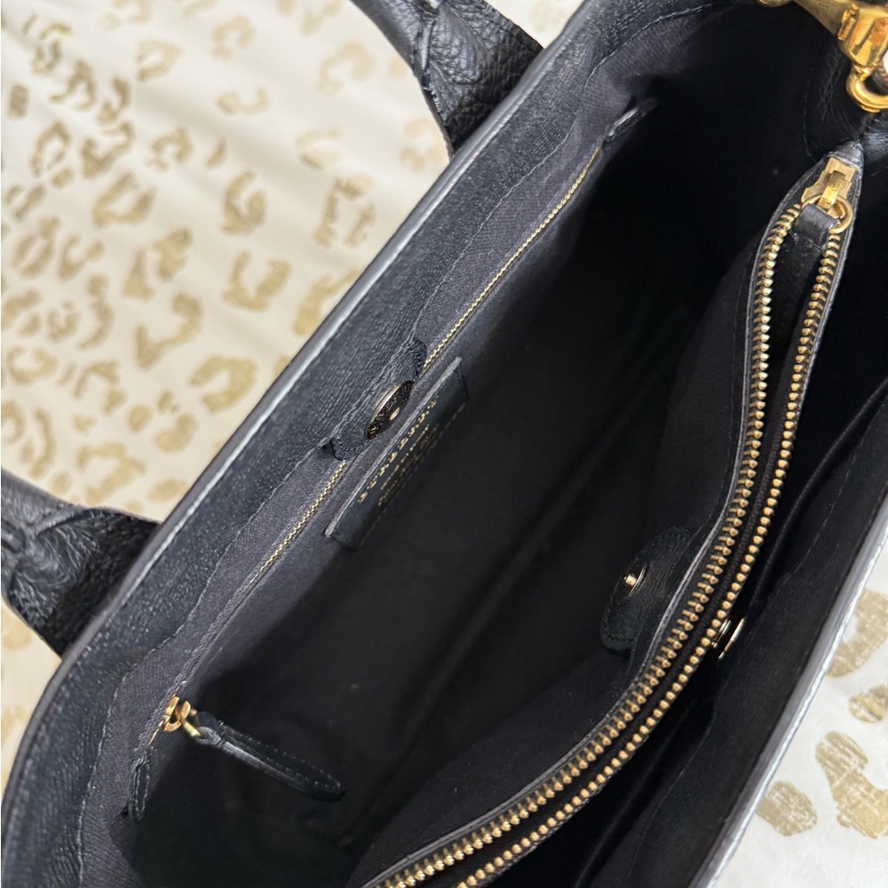 Burberry Black Leather Satchel - Picture 13 of 16